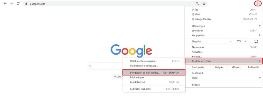 Hogyan lehet törölni a gyorsítótárat a Google Chrome-ban? 