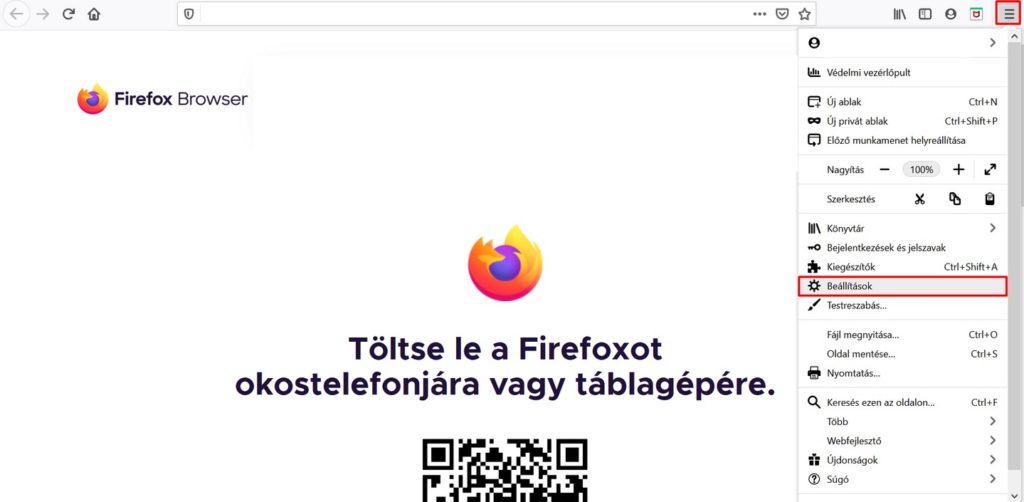 Gyorsítótár törlése a Mozilla Firefox böngészőben törölni a 
